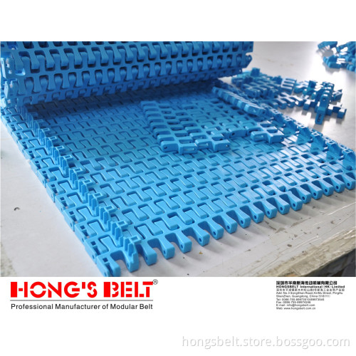Packaging Industry Turning Modular Conveyor Belt with